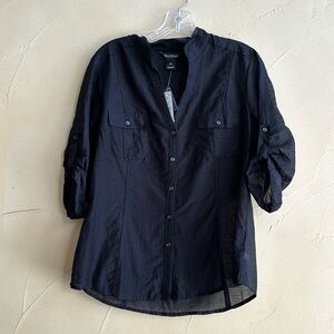 White House Black Market Sheer Blouse